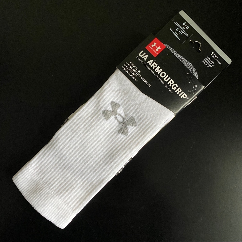 New Unisex UA ArmourGrip Crew Socks